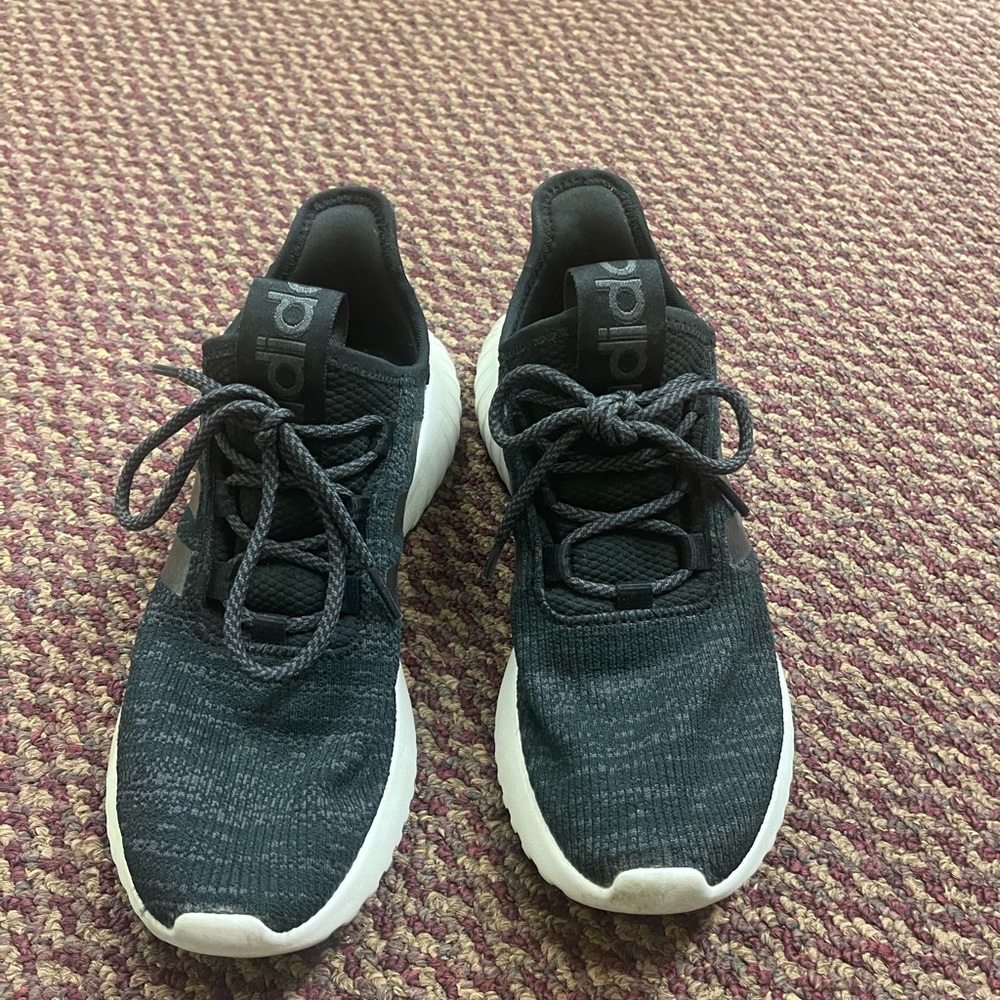 Adidas black shoes size 8